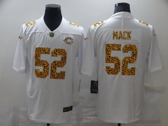 Nike Chicago Bears 52 Khalil Mack White Leopard Vapor Untouchable Limited Jersey