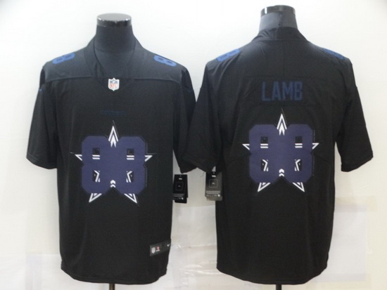 Nike Dallas Cowboys 88 Ceedee Lamb Black Shadow Logo Limited Jersey