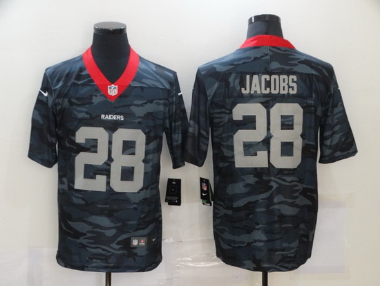 Nike Las Vegas Raiders 28 Josh Jacobs Black Camo Limited Jersey