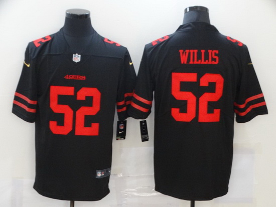 Nike San Francisco 49ers 52 Patrick Willis Black Vapor Untouchable Limited Jersey