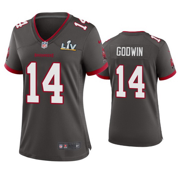 Women Chris Godwin Buccaneers Pewter Super Bowl Lv Game Jersey