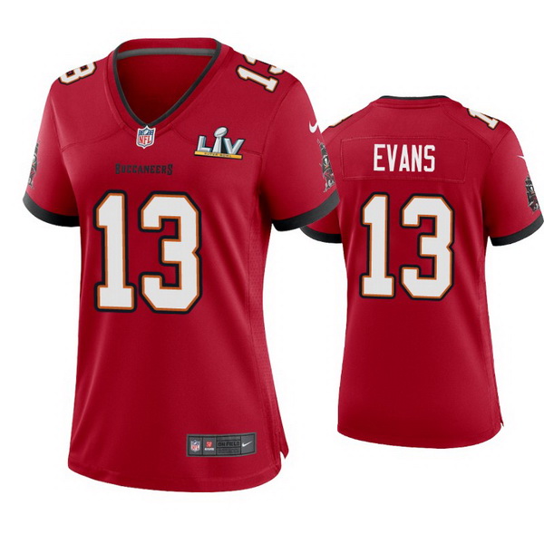 Women Mike Evans Buccaneers Red Super Bowl Lv Game Jersey