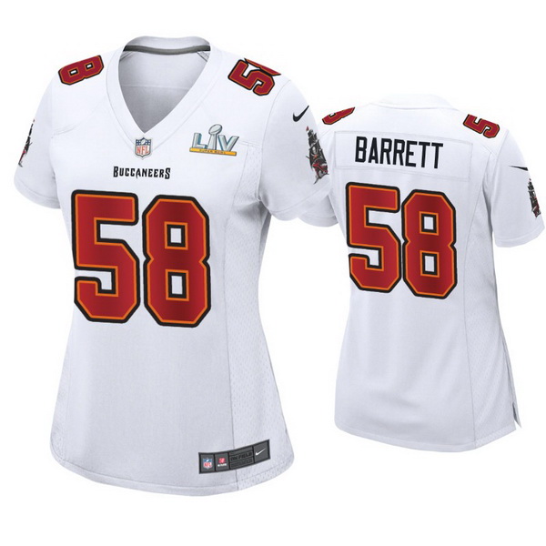 Women Shaquil Barrett Buccaneers White Super Bowl Lv Game Fashion Jersey