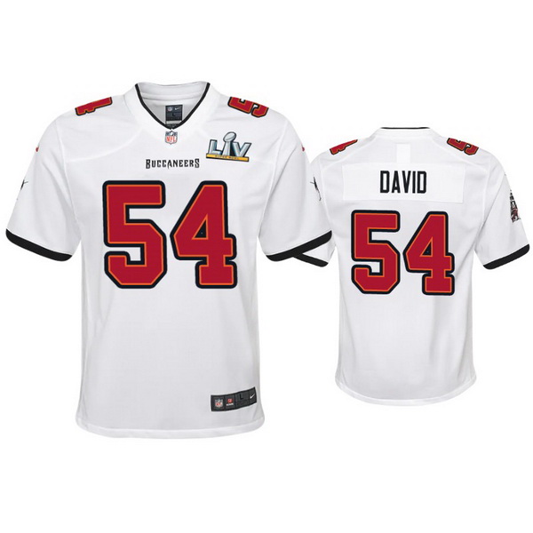 Youth Lavonte David Buccaneers White Super Bowl Lv Game Jersey