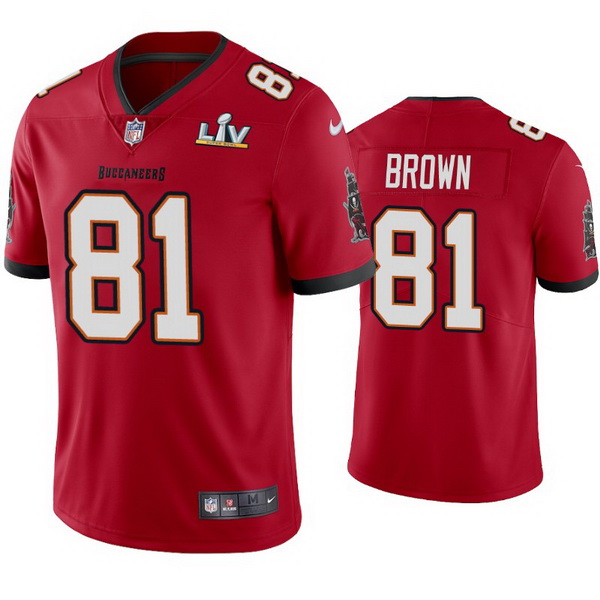 Men Antonio Brown Buccaneers Red Super Bowl Lv Vapor Limited Jersey