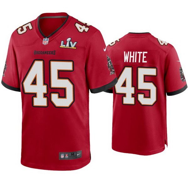 Men Devin White Buccaneers Red Super Bowl Lv Game Jersey