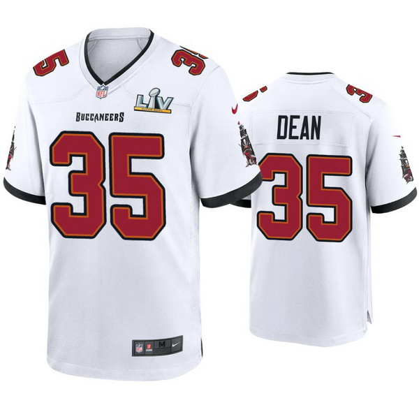 Men Jamel Dean Buccaneers White Super Bowl Lv Game Jersey