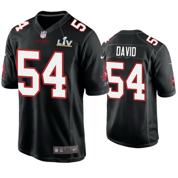 Men Lavonte David Buccaneers Black Super Bowl Lv Game Fashion Jersey