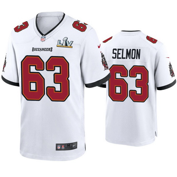 Men Lee Roy Selmon Buccaneers White Super Bowl Lv Game Jersey