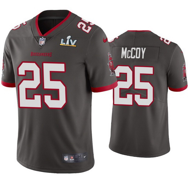 Men Lesean Mccoy Buccaneers Pewter Super Bowl Lv Vapor Limited Jersey