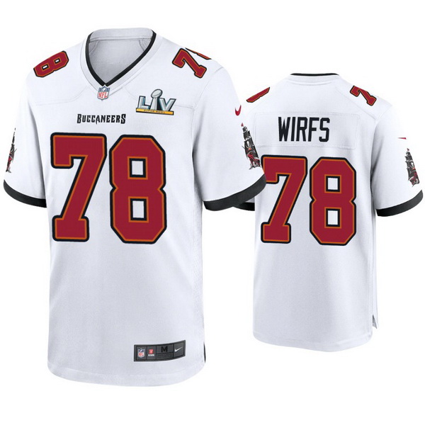 Men Tristan Wirfs Buccaneers White Super Bowl Lv Game Jersey