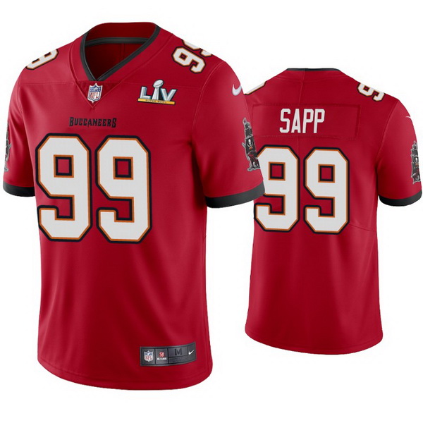 Men Warren Sapp Buccaneers Red Super Bowl Lv Vapor Limited Jersey