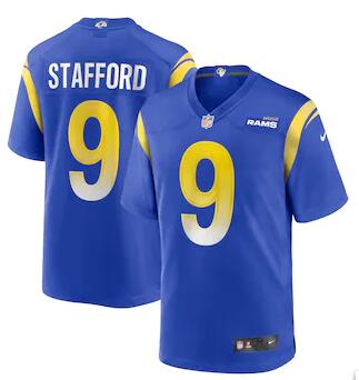 Men Rams Matthew Stafford Blue Vapor Limited Jersey