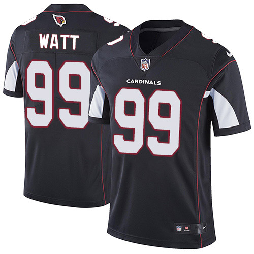 Men Nike Arizona Cardinals 99 J J  Watt Black Alternate Men Stitched NFL Vapor Untouchable Limited J