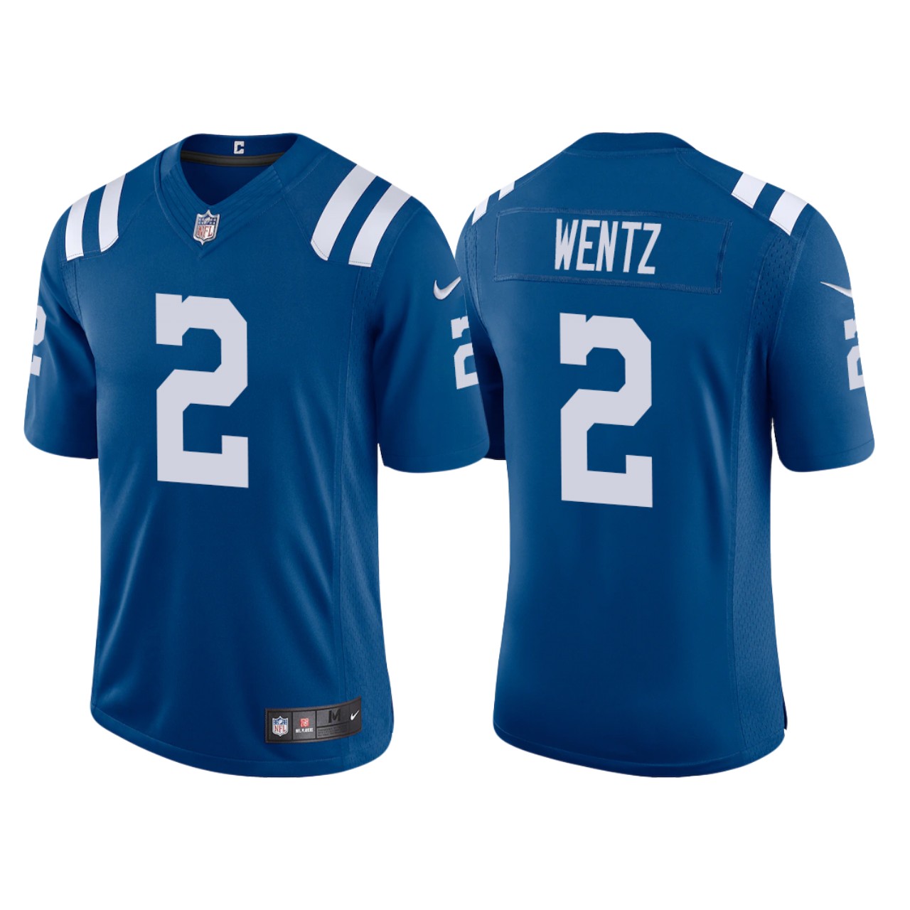 Men Indianapolis Colts Carson Wentz 2 Blue Vapor Limited Jersey