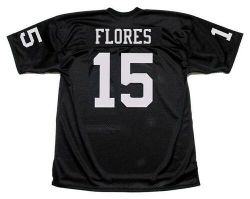 Las Vegas Raiders 15 Tom Flores Black Limited Jersey