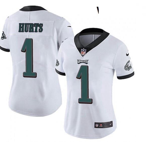 Women Philadelphia Eagles Jalen Hurts 1 Limited White Vapor Untouchable NFL Jersey