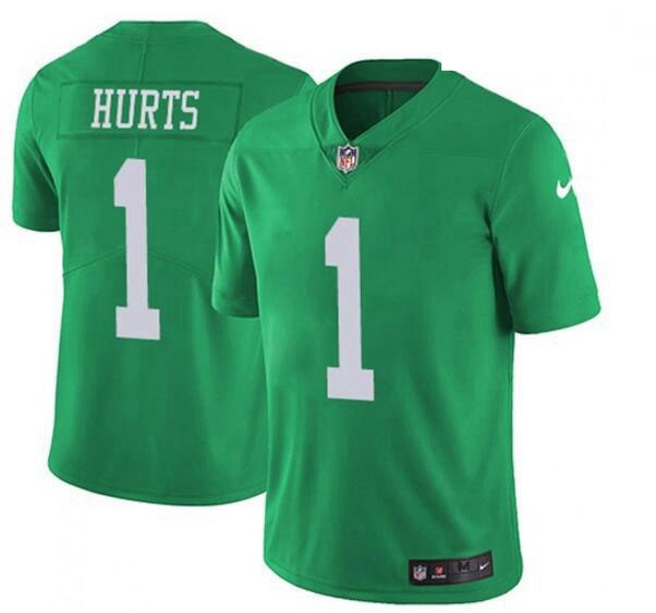 Men Nike Jalen Hurts Philadelphia Eagles Limited Green Vapor Untouchable NFL Jersey