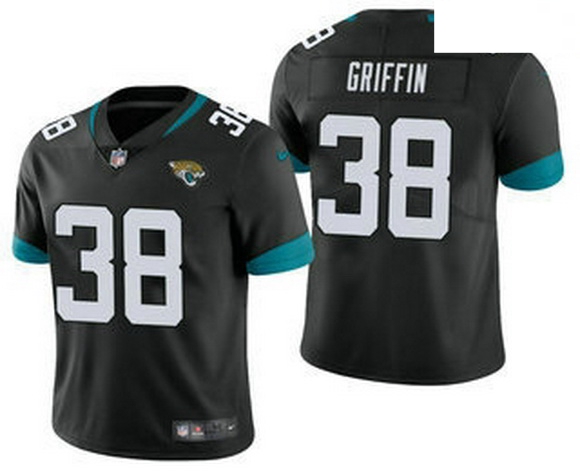 Men Jacksonville Jaguars 38 Shaquill Griffin Black 2021 Vapor Untouchable Stitched NFL Nike Limited 