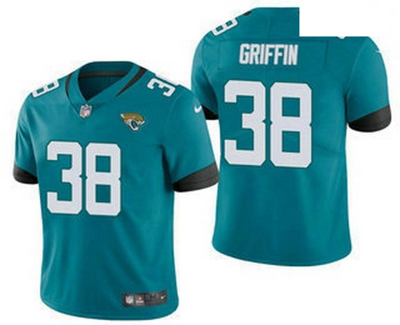 Men Jacksonville Jaguars 38 Shaquill Griffin Blue 2021 Vapor Untouchable Stitched NFL Nike Limited J