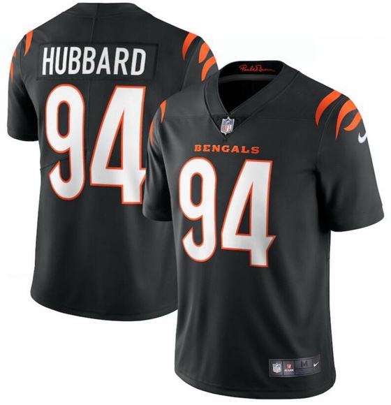 Men Nike Cincinnati Bengals 94 Sam Hubbard Black Vapor Limited Jersey