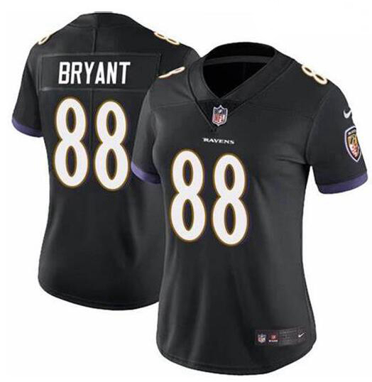 Women Baltimore Ravens Dez Bryant Black Vapor Untouchable Limited Jersey