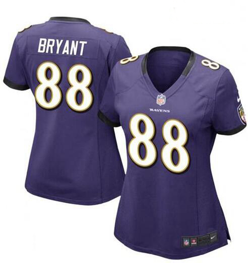 Women Baltimore Ravens Dez Bryant Purple Vapor Untouchable Limited Jersey