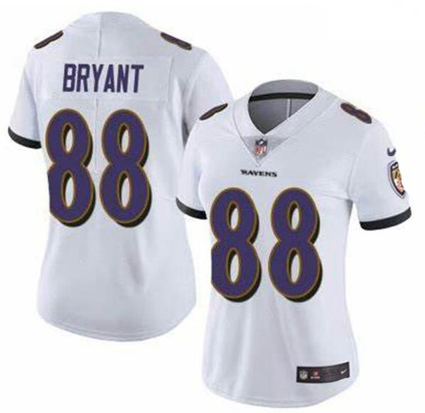 Women Baltimore Ravens Dez Bryant White Vapor Untouchable Limited Jersey