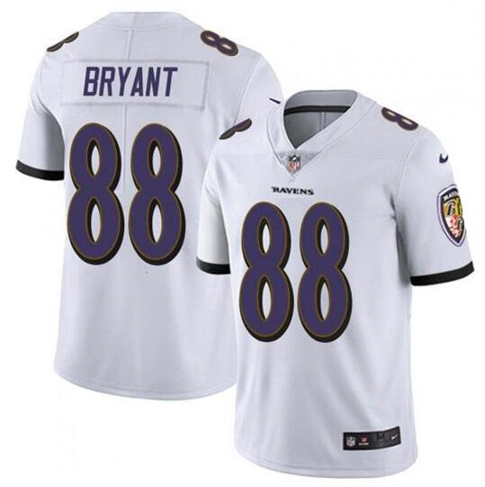 Men Baltimore Ravens Dez Bryant White Vapor Untouchable Limited Jersey