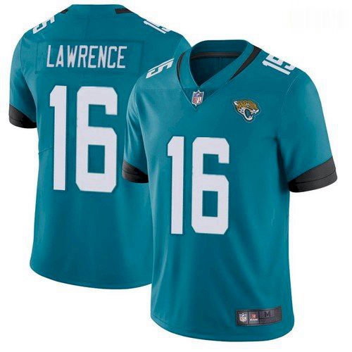 Men Jacksonville Jaguars Trevor Lawrence Teal 2021 Draft Jersey