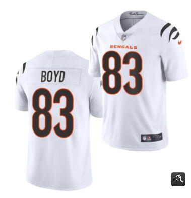 Men Cincinnati Bengals #83 Tyler Boyd 2021 White Vapor Untouchable Limited Stitched NFL Jersey