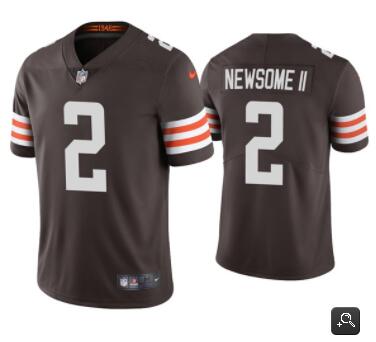 Men Cleveland Browns #2 Greg Newsome II Brown 2021 Vapor Untouchable Limited Stitched NFL Jersey