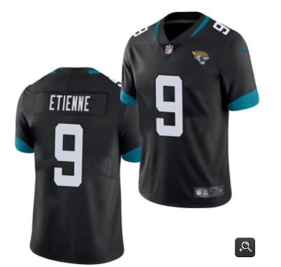 Men Jacksonville Jaguars #9 Travis Etienne Black 2021 Vapor Untouchable Limited Stitched NFL Jersey