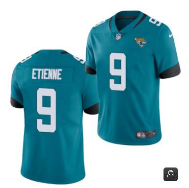 Men Jacksonville Jaguars #9 Travis Etienne Blue 2021 Vapor Untouchable Limited Stitched NFL Jersey