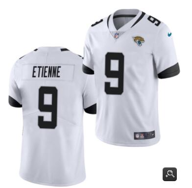 Men Jacksonville Jaguars #9 Travis Etienne White 2021 Vapor Untouchable Limited Stitched NFL Jersey