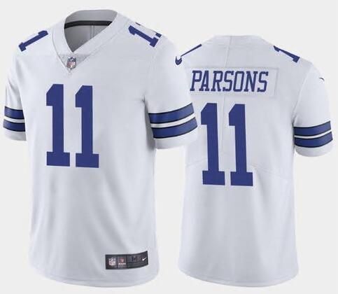 Men Nike Dallas Cowboys Micah Parsons #11 White Vapor Limited Stitched NFL Jersey