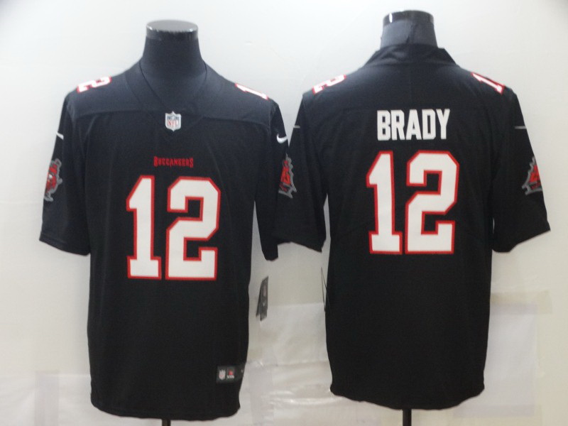 Men Nike Tom Brady Buccaneers Black Vapor Limited Jersey