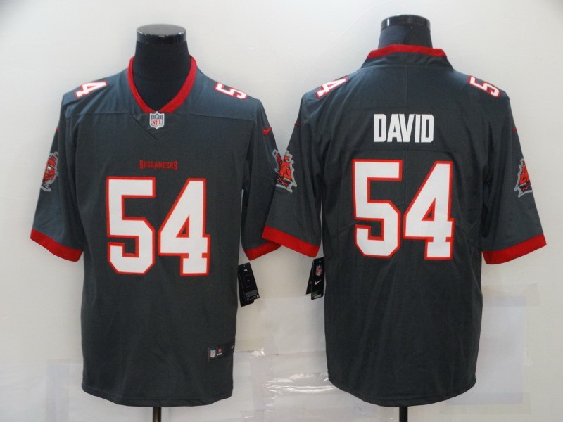 Men Tampa Bay Buccaneers Lavonte David 54 Nike Pewter Alternate Vapor Limited Jersey