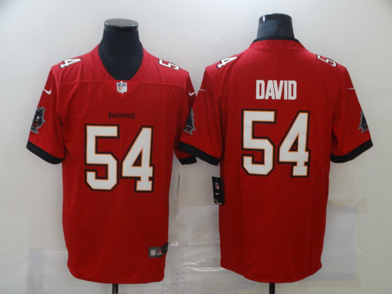 Men Tampa Bay Buccaneers Lavonte David 54 Nike Red Vapor Limited Jersey