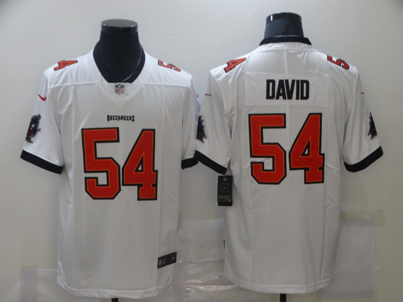 Men Tampa Bay Buccaneers Lavonte David 54 Nike White Vapor Limited Jersey