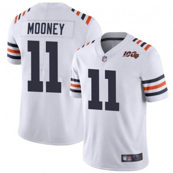 Men 11 Darnell Mooney Chicago Bears White Jersey