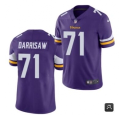 Men Minnesota Vikings 71 Christian Darrisaw Purple 2021 Vapor Untouchable Limited Stitched NFL Jerse