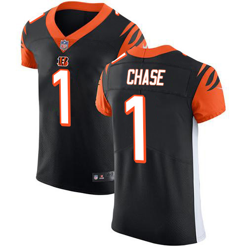 Nike Cincinnati Bengals 1 Ja 27Marr Chase Black Team Color Men Stitched NFL Vapor Untouchable Elite 