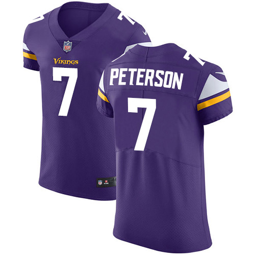 Nike Minnesota Vikings 7 Patrick Peterson Purple Team Color Men Stitched NFL Vapor Untouchable Elite