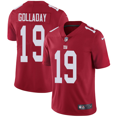 Nike New York Giants 19 Kenny Golladay Red Alternate Men Stitched NFL Vapor Untouchable Limited Jers