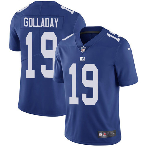 Nike New York Giants 19 Kenny Golladay Royal Blue Team Color Men Stitched NFL Vapor Untouchable Limi