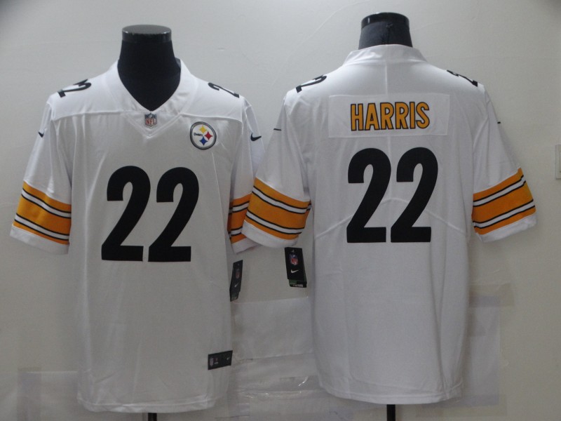 Nike Pittsburgh Steelers 22 Najee Harris White 2021 NFL Draft Vapor Untouchable Limited Jersey