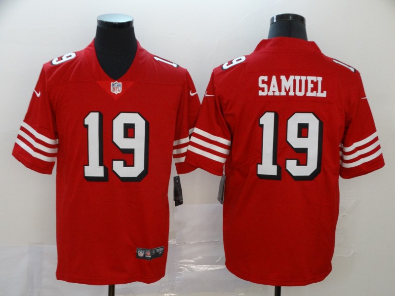 Men's San Francisco 49ers Deebo Samuel 19 Red Nike Scarlet Player Limited Jersey