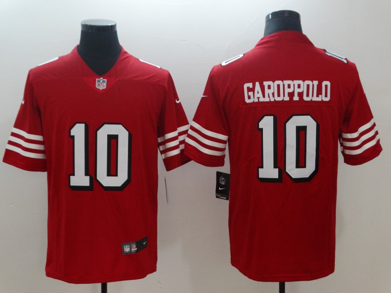 Men's San Francisco 49ers Jimmy Garoppolo 10 Red Nike Scarlet Player Limited Jersey