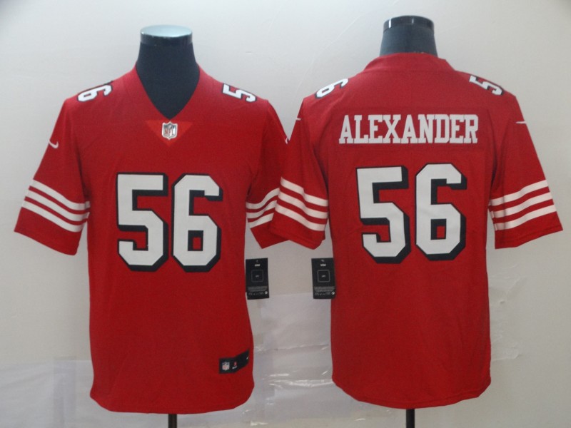 Men's San Francisco 49ers Kwon Alexander 56 Red Nike Scarlet Player Limited Jersey